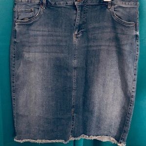 Falls Creek Denim Pencil Skirt